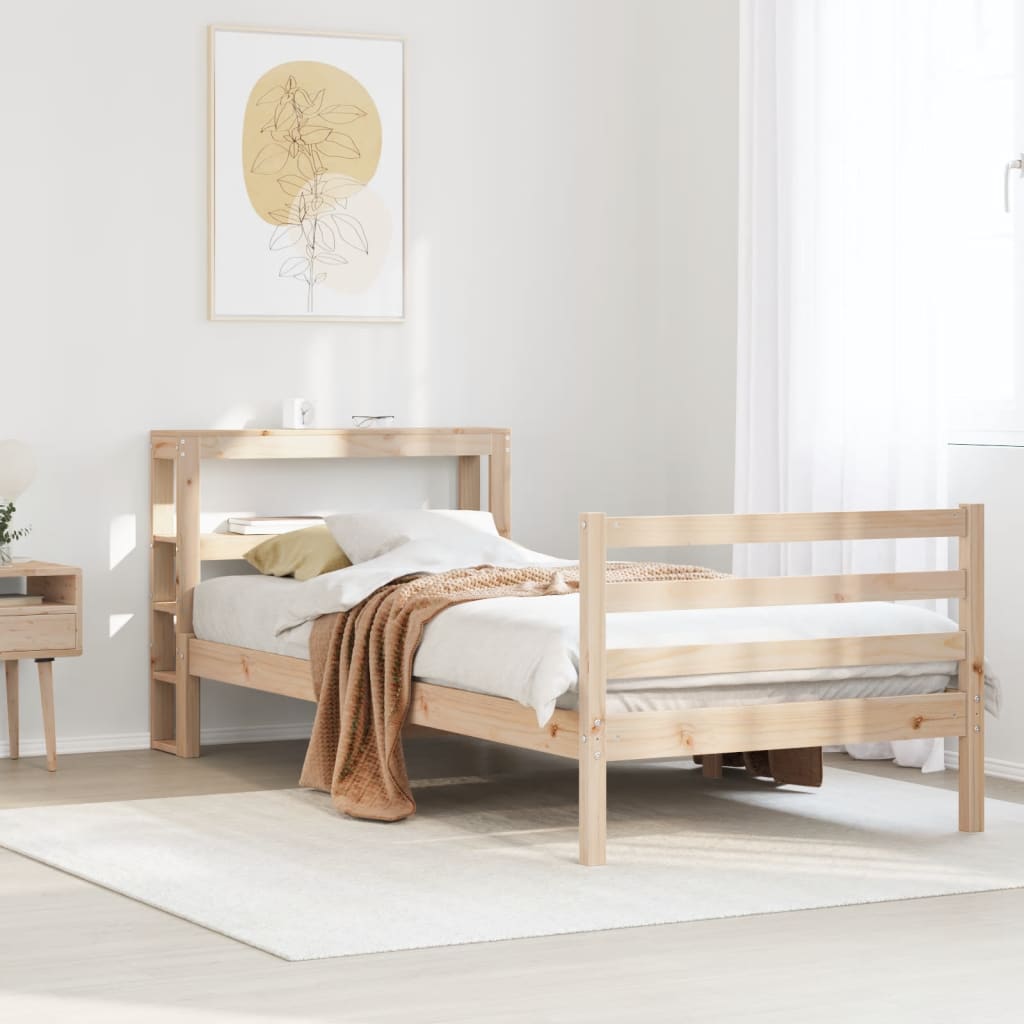 Bedframe zonder matras massief grenenhout 90x190 cm