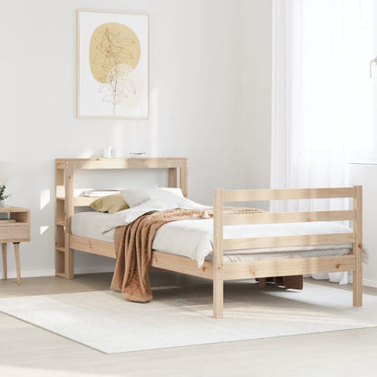 Bedframe zonder matras massief grenenhout 90x190 cm