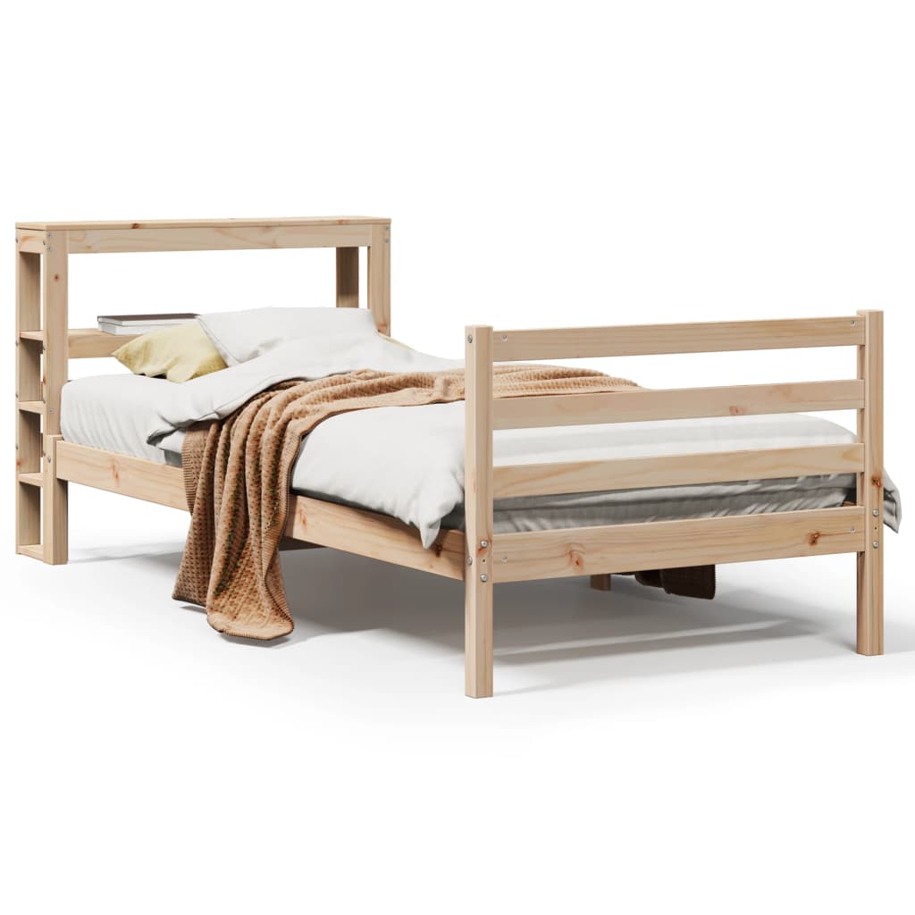Bedframe zonder matras massief grenenhout 90x190 cm
