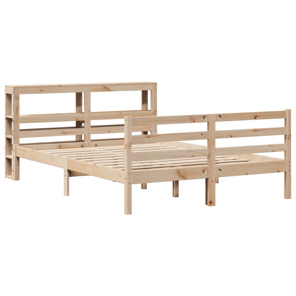 Bedframe zonder matras massief grenenhout 120x190 cm