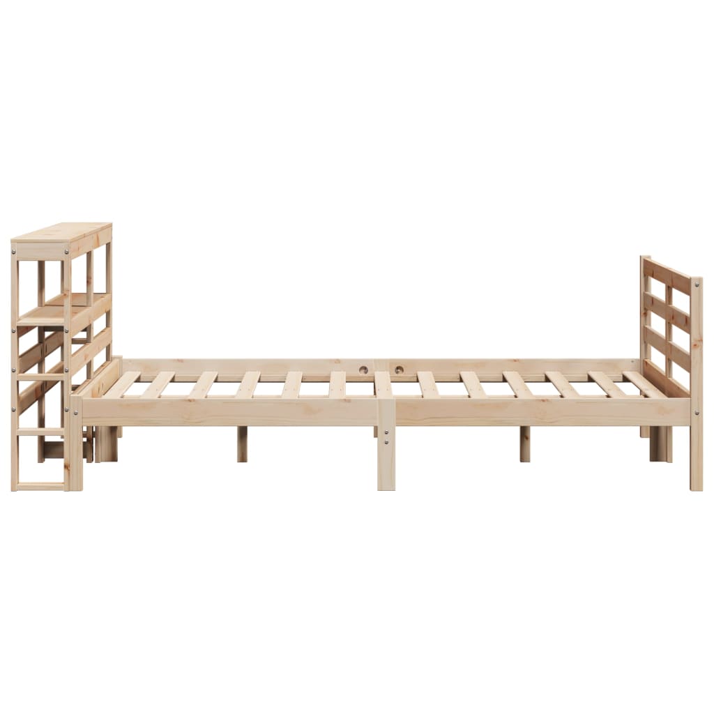 Bedframe zonder matras massief grenenhout 140x190 cm