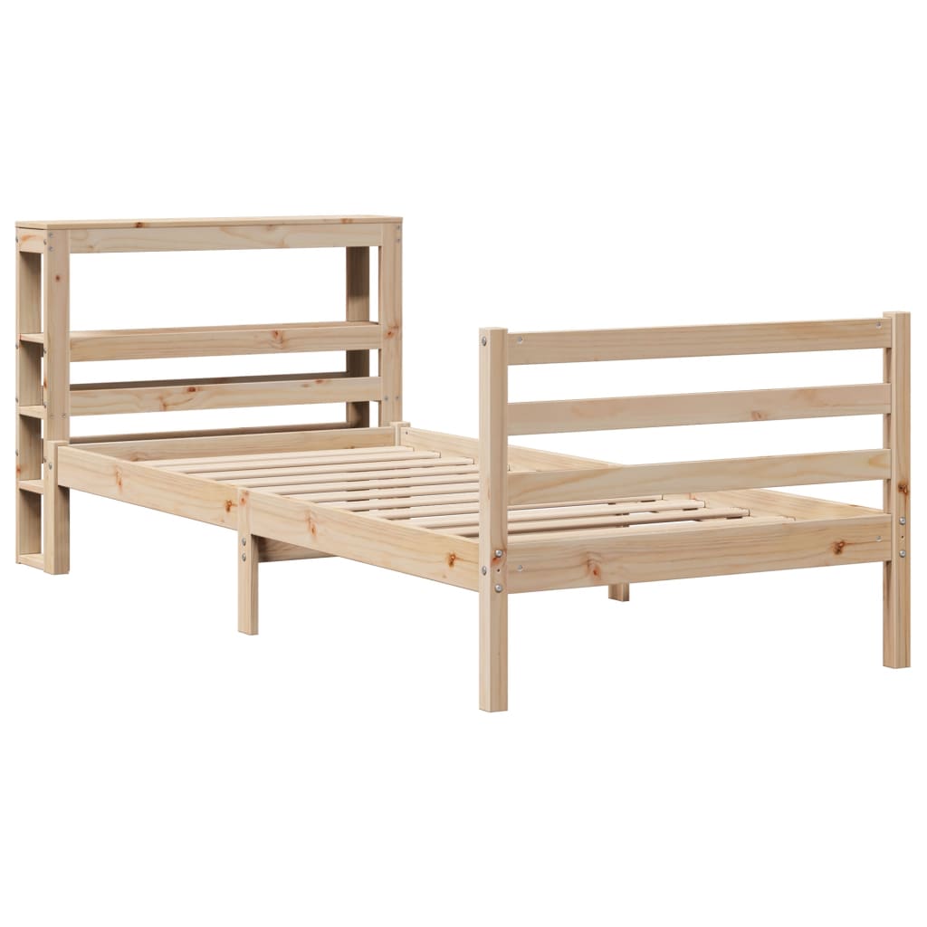 Bedframe zonder matras massief grenenhout 90x200 cm