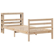 Bedframe zonder matras massief grenenhout 90x200 cm