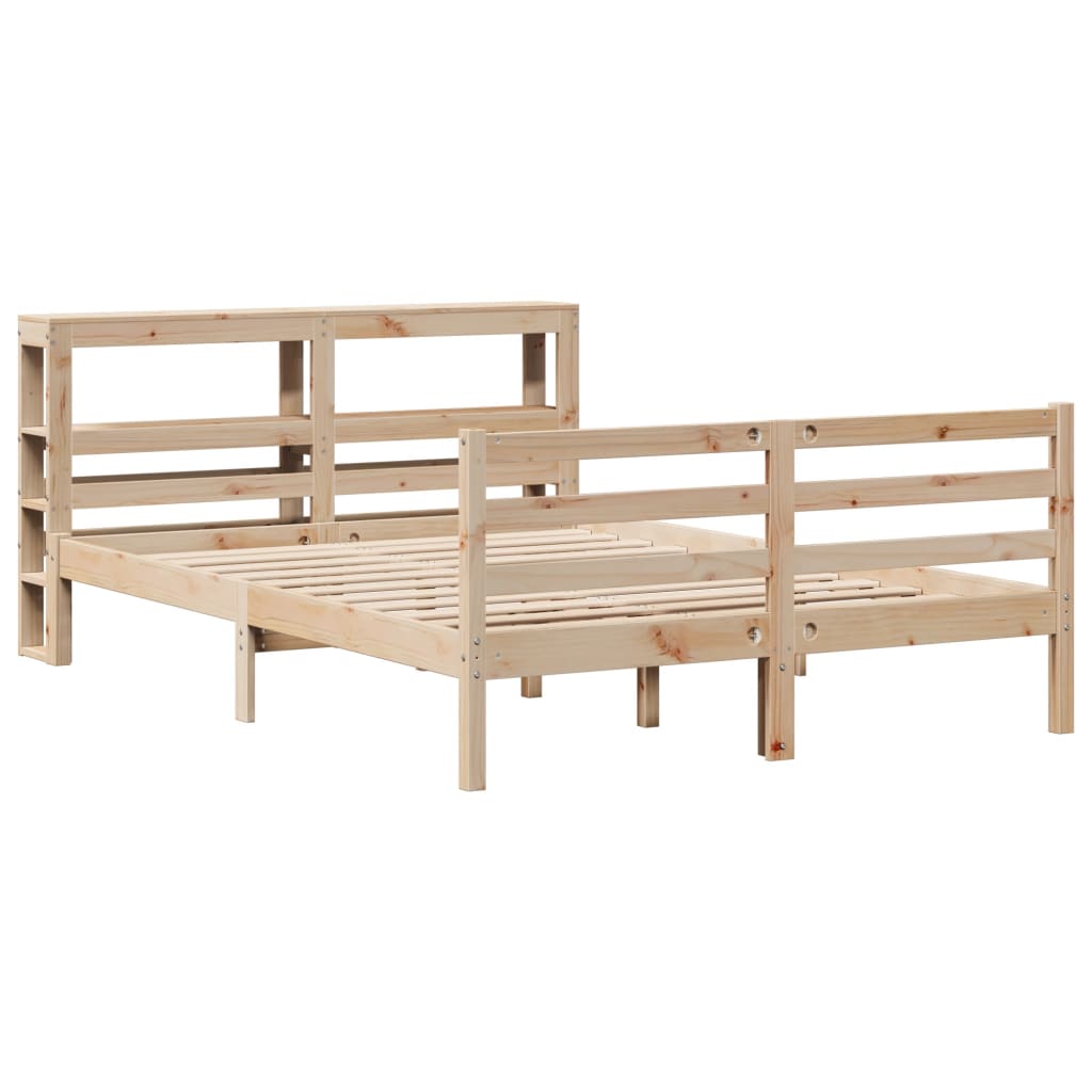 Bedframe zonder matras massief grenenhout 120x200 cm