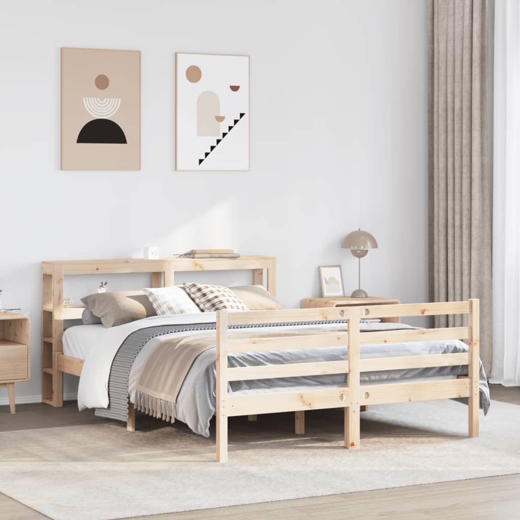 Bedframe zonder matras massief grenenhout 120x200 cm