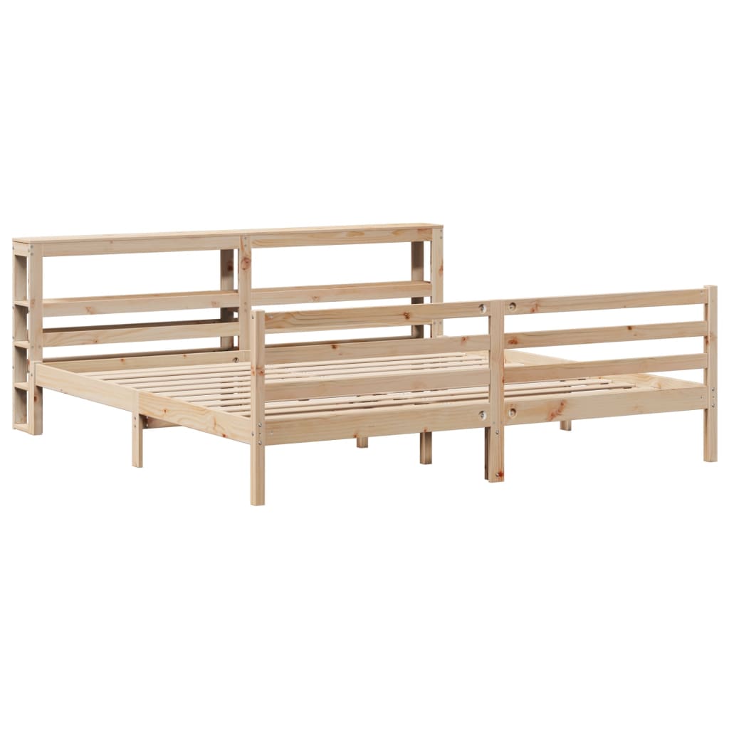 Bedframe zonder matras massief grenenhout 180x200 cm