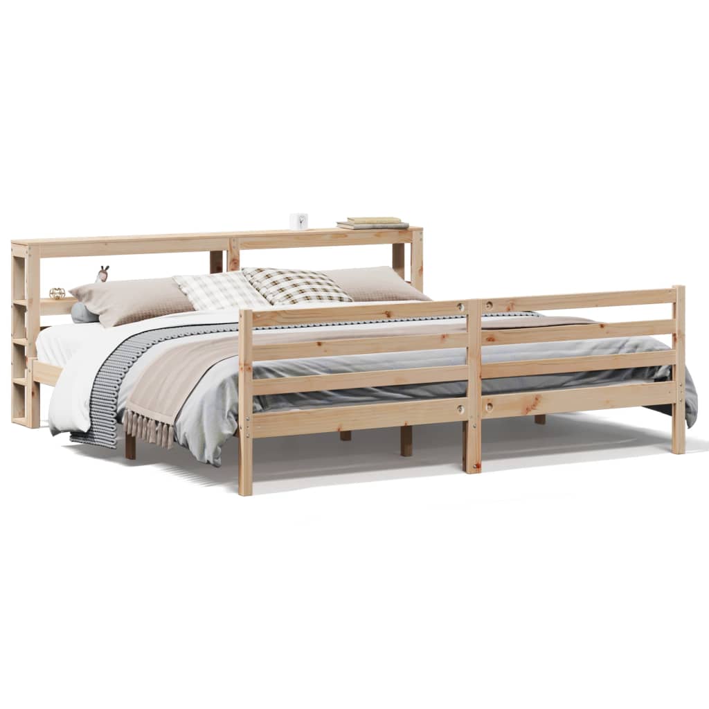 Bedframe zonder matras massief grenenhout 180x200 cm