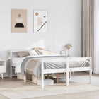 Seniorenbed 120x190 cm massief grenenhout wit