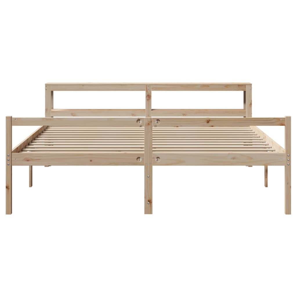 Seniorenbed Met Hoofdbord Massief Grenenhout 180X200 Cm