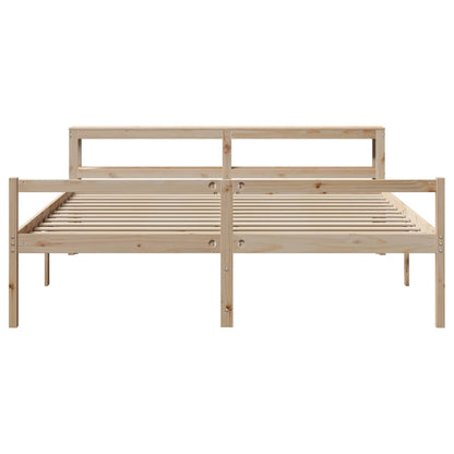 Seniorenbed Met Hoofdbord Massief Grenenhout 180X200 Cm