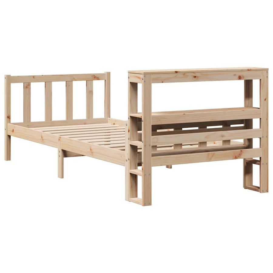 Bedframe zonder matras massief grenenhout 90x190 cm