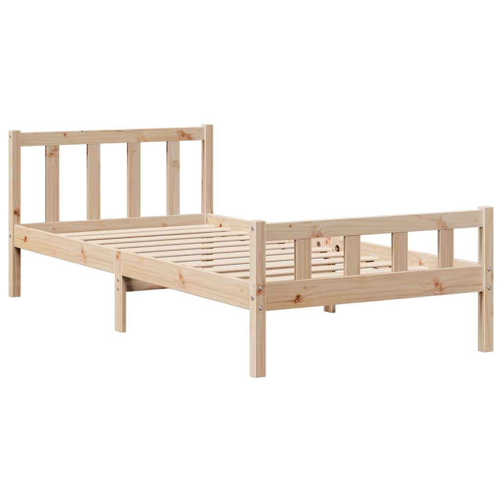 Bedframe zonder matras massief grenenhout 90x190 cm