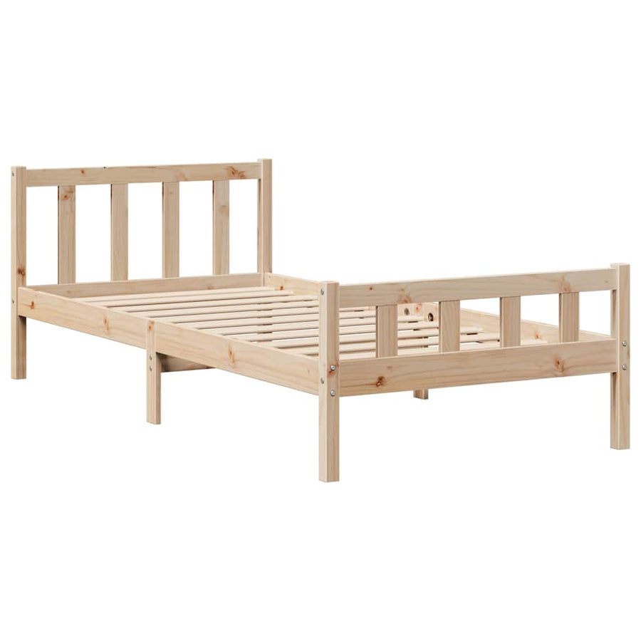 Bedframe zonder matras massief grenenhout 90x190 cm