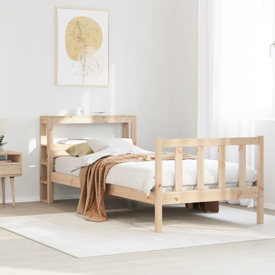 Bedframe zonder matras massief grenenhout 90x190 cm