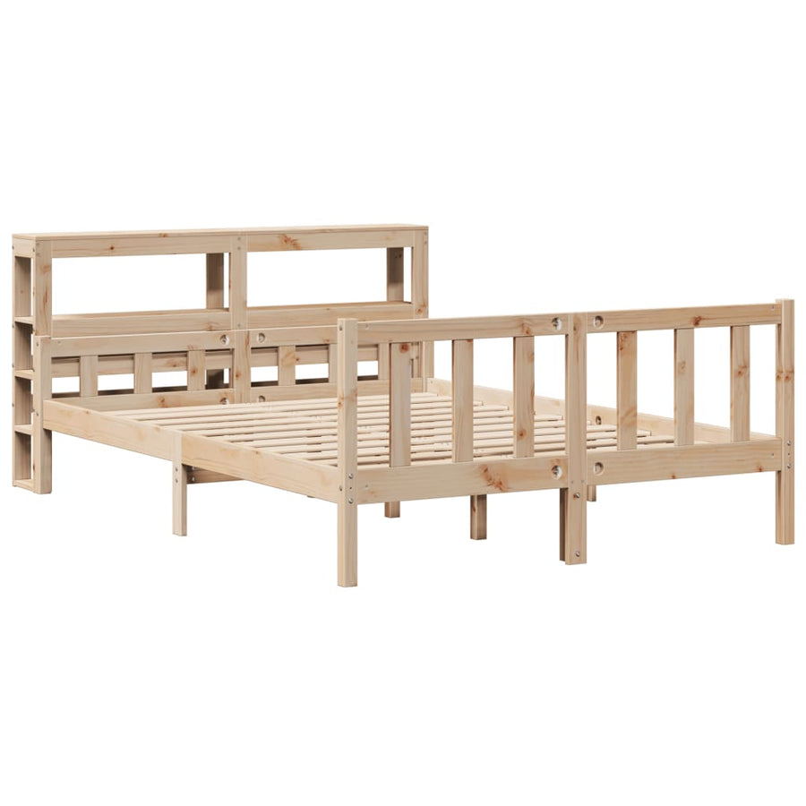 Bedframe zonder matras massief grenenhout 160x200 cm