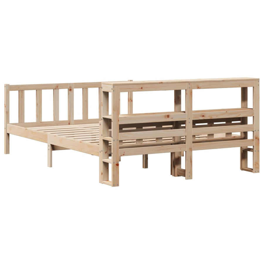 Bedframe zonder matras massief grenenhout 160x200 cm