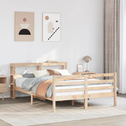Bedframe massief grenenhout 150x200 cm met hoofdbord