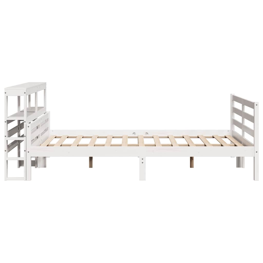 Bedframe met hoofdbord massief grenenhout 160x200 cm