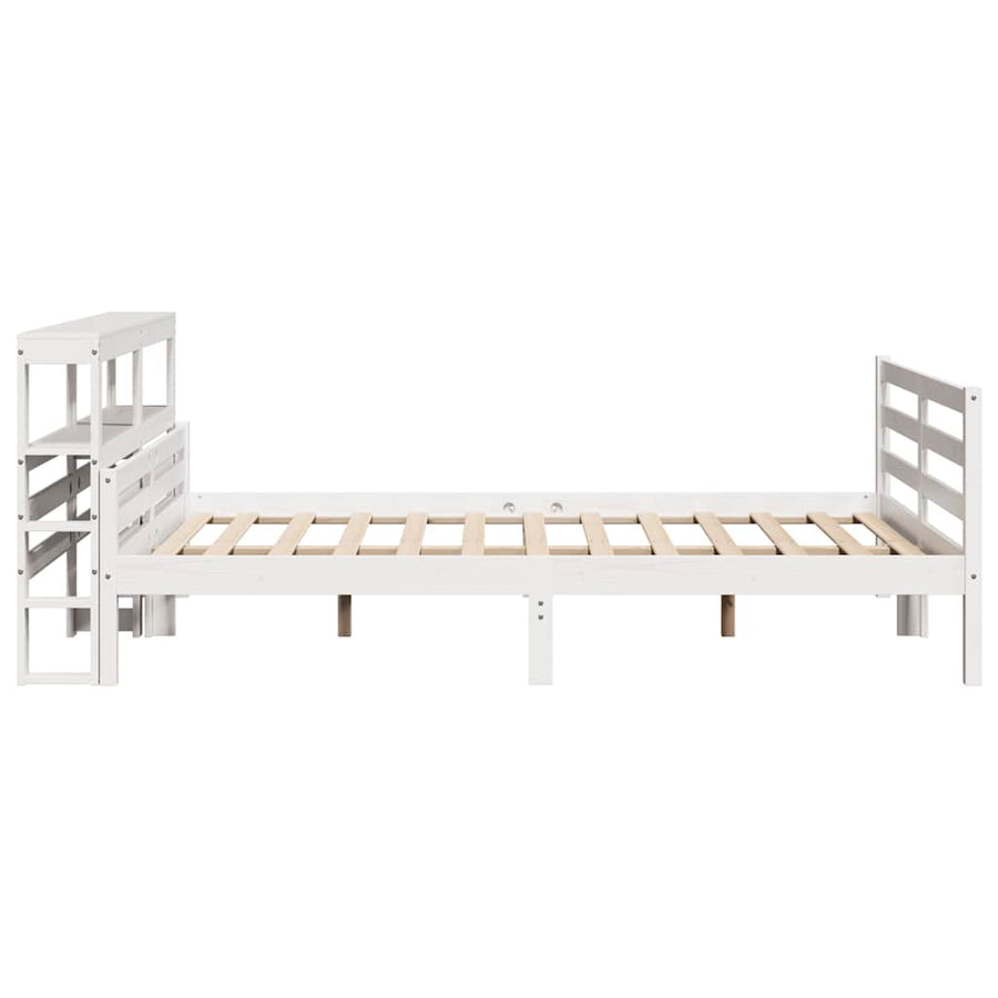 Bedframe met hoofdbord massief grenenhout 160x200 cm