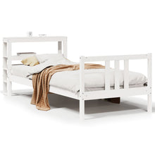 Bedframe Met Hoofdeinde Zonder Matras 90 x 200 cm Wit