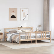Bedframe massief grenenhout 200x200 cm