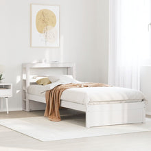 Bedframe Met Hoofdeinde Zonder Matras 90 x 190 cm Wit