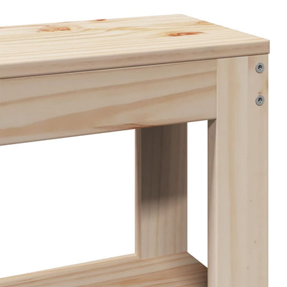 Bedframe met hoofdbord massief grenenhout 140x190 cm