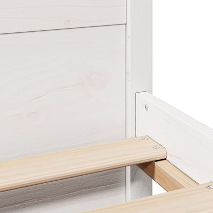 Bedframe met hoofdeinde zonder matras 180x200 cm wit