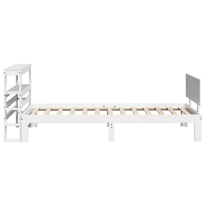 Bedframe Met Hoofdeinde Zonder Matras 90 x 190 cm Wit