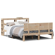 Bedframe massief grenenhout 120x190 cm met hoofdbord