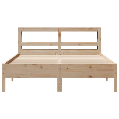 Bedframe zonder matras massief grenenhout 140x200 cm