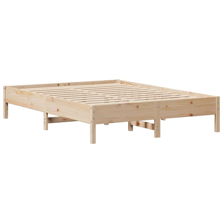 Bedframe zonder matras massief grenenhout 140x200 cm
