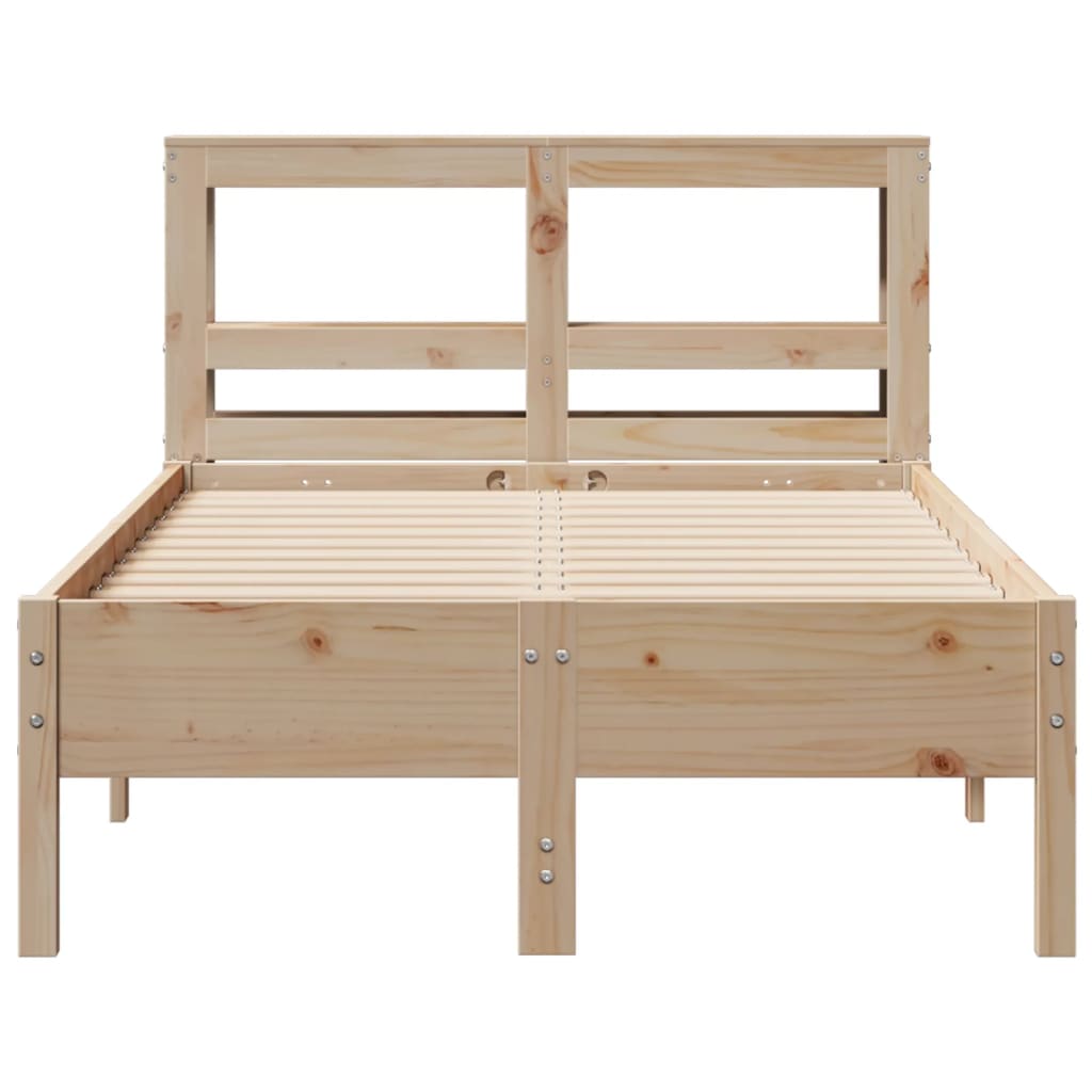 Bedframe zonder matras massief grenenhout 120x200 cm