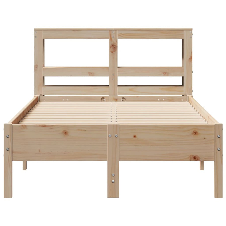 Bedframe zonder matras massief grenenhout 120x200 cm