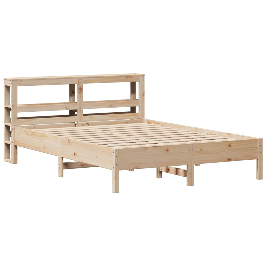 Bedframe zonder matras massief grenenhout 140x190 cm