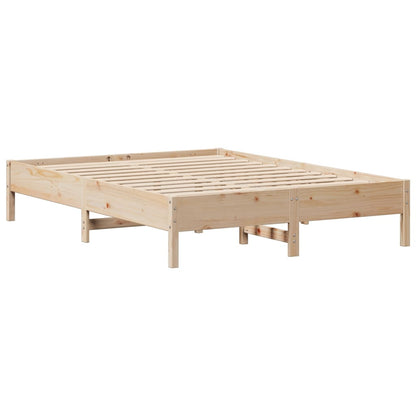 Bedframe zonder matras massief grenenhout 140x190 cm