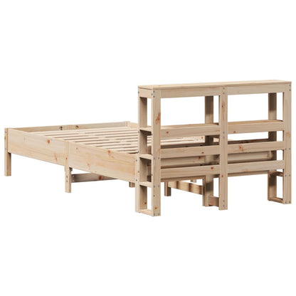 Bedframe zonder matras massief grenenhout 120x190 cm