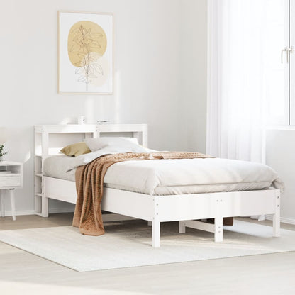 Bedframe Zonder Matras Massief Grenenhout 90 x 190 cm Wit
