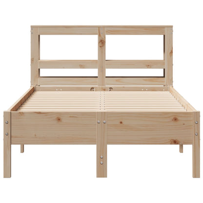 Bedframe zonder matras massief grenenhout 75x190 cm