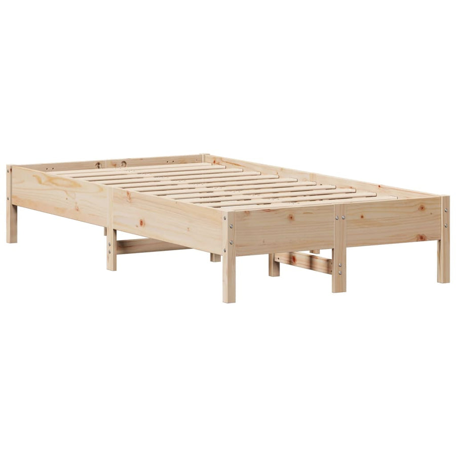 Bedframe zonder matras massief grenenhout 75x190 cm