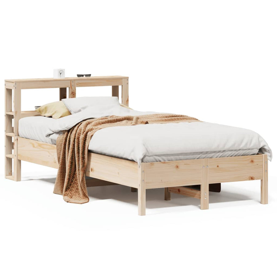 Bedframe zonder matras massief grenenhout 75x190 cm