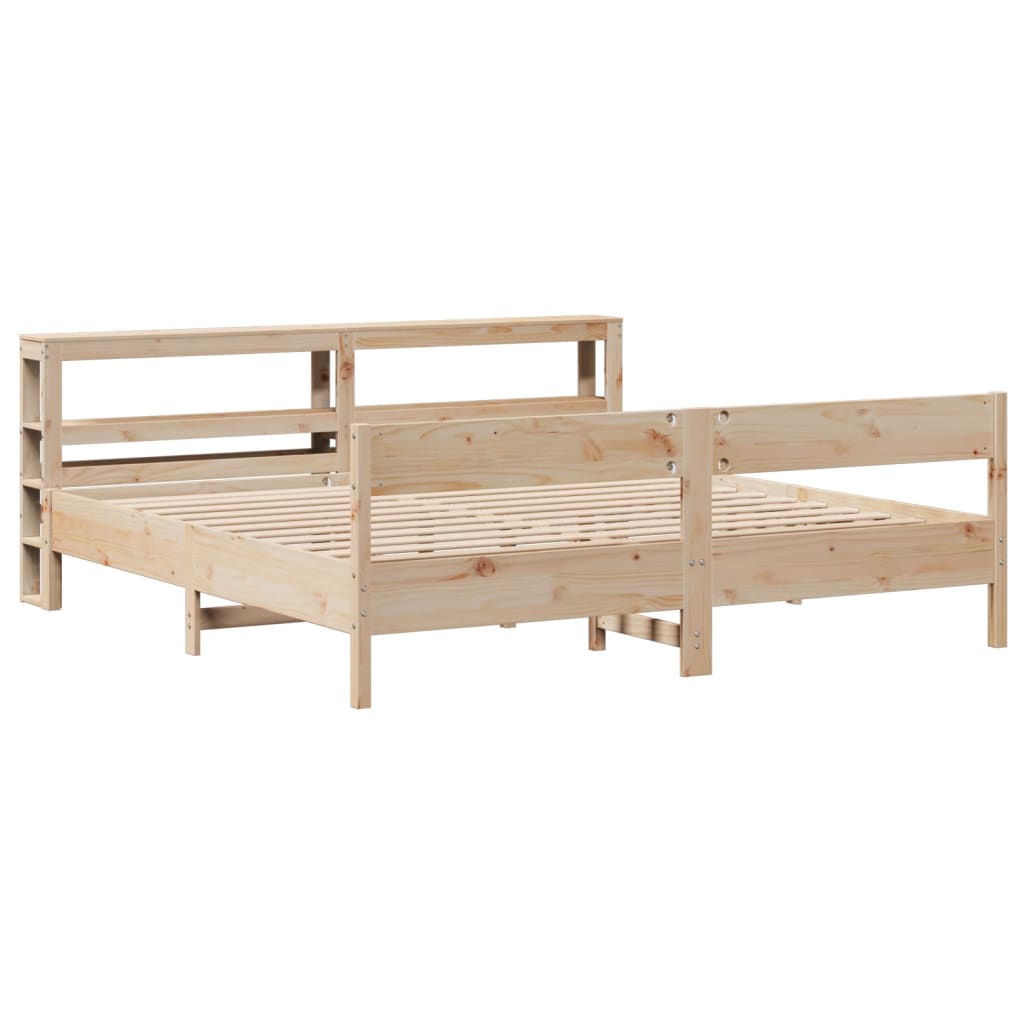 Bedframe Zonder Matras Massief Grenenhout 180 x 200 cm
