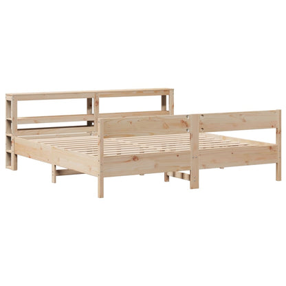 Bedframe Zonder Matras Massief Grenenhout 180 x 200 cm