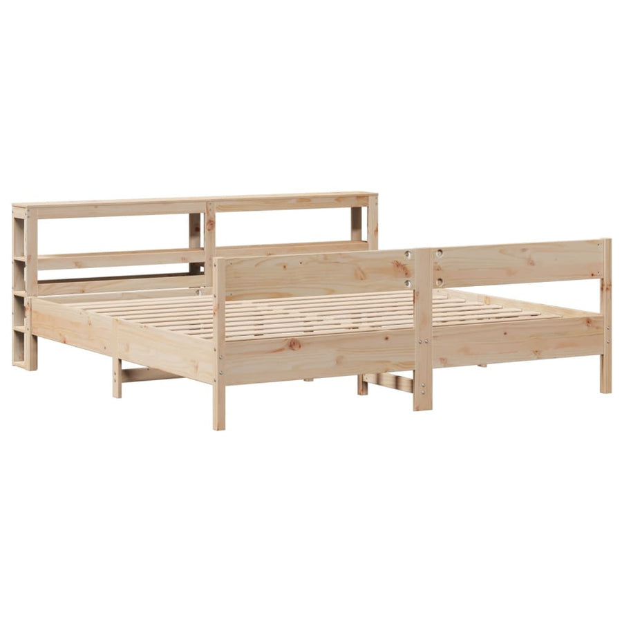 Bedframe Zonder Matras Massief Grenenhout 180 x 200 cm