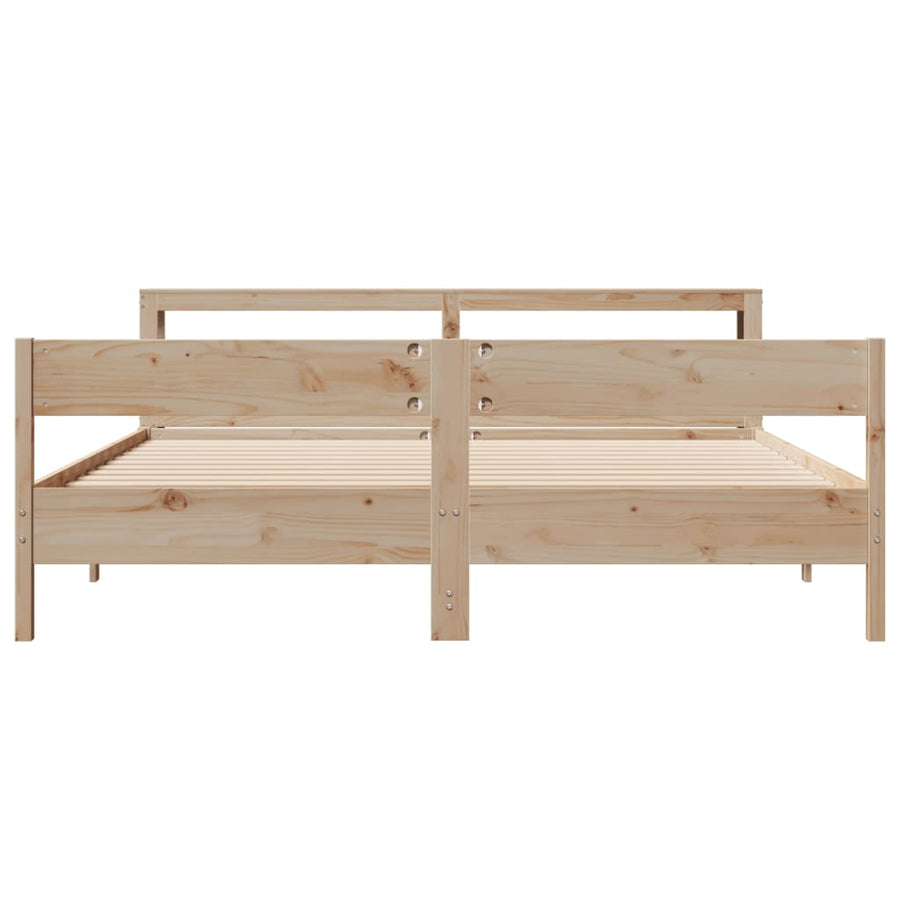 Bedframe Zonder Matras Massief Grenenhout 180 x 200 cm