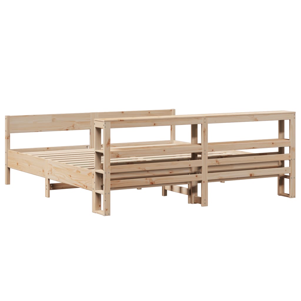Bedframe Zonder Matras Massief Grenenhout 180 x 200 cm