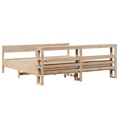 Bedframe Zonder Matras Massief Grenenhout 180 x 200 cm