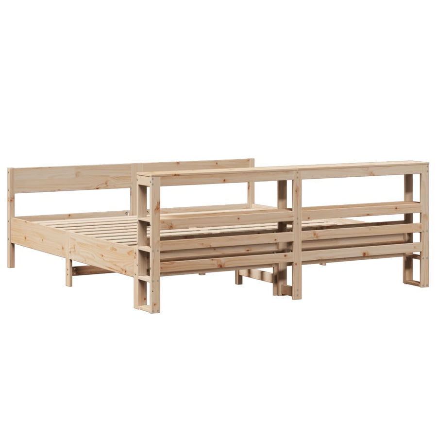 Bedframe Zonder Matras Massief Grenenhout 180 x 200 cm