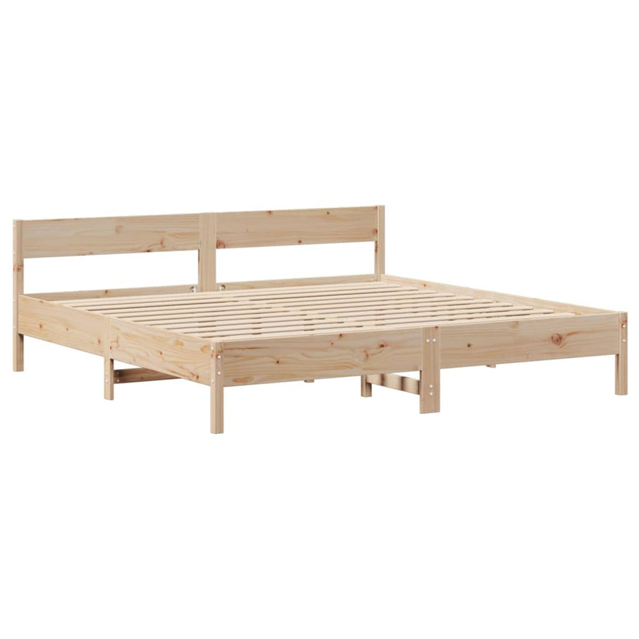 Bedframe Zonder Matras Massief Grenenhout 180 x 200 cm