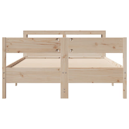 Bedframe zonder matras massief grenenhout 150x200 cm